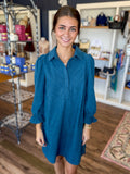 Peacock Corduroy Dress