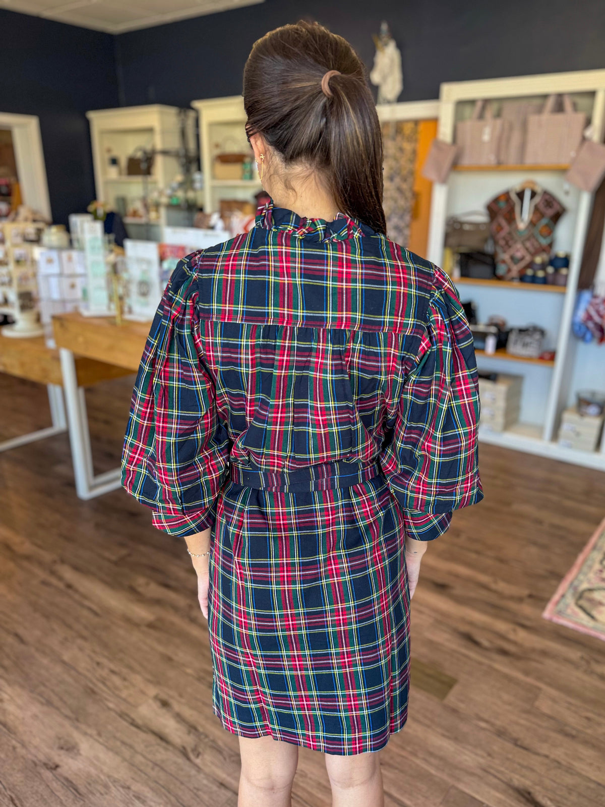 Tartan Plaid Shirt Dress