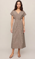 Sanna Gingham Midi Dress