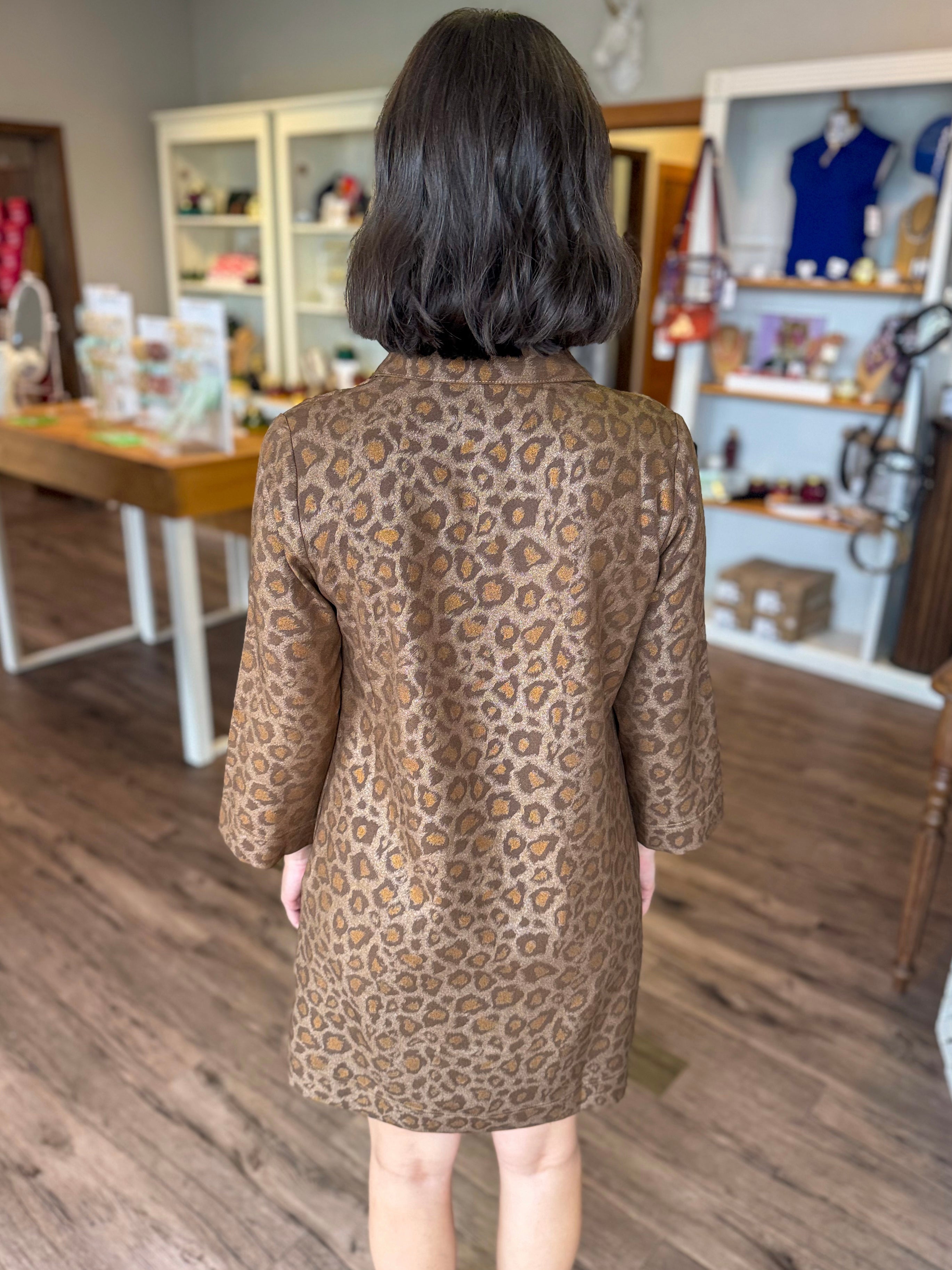 Golden Leopard Dress