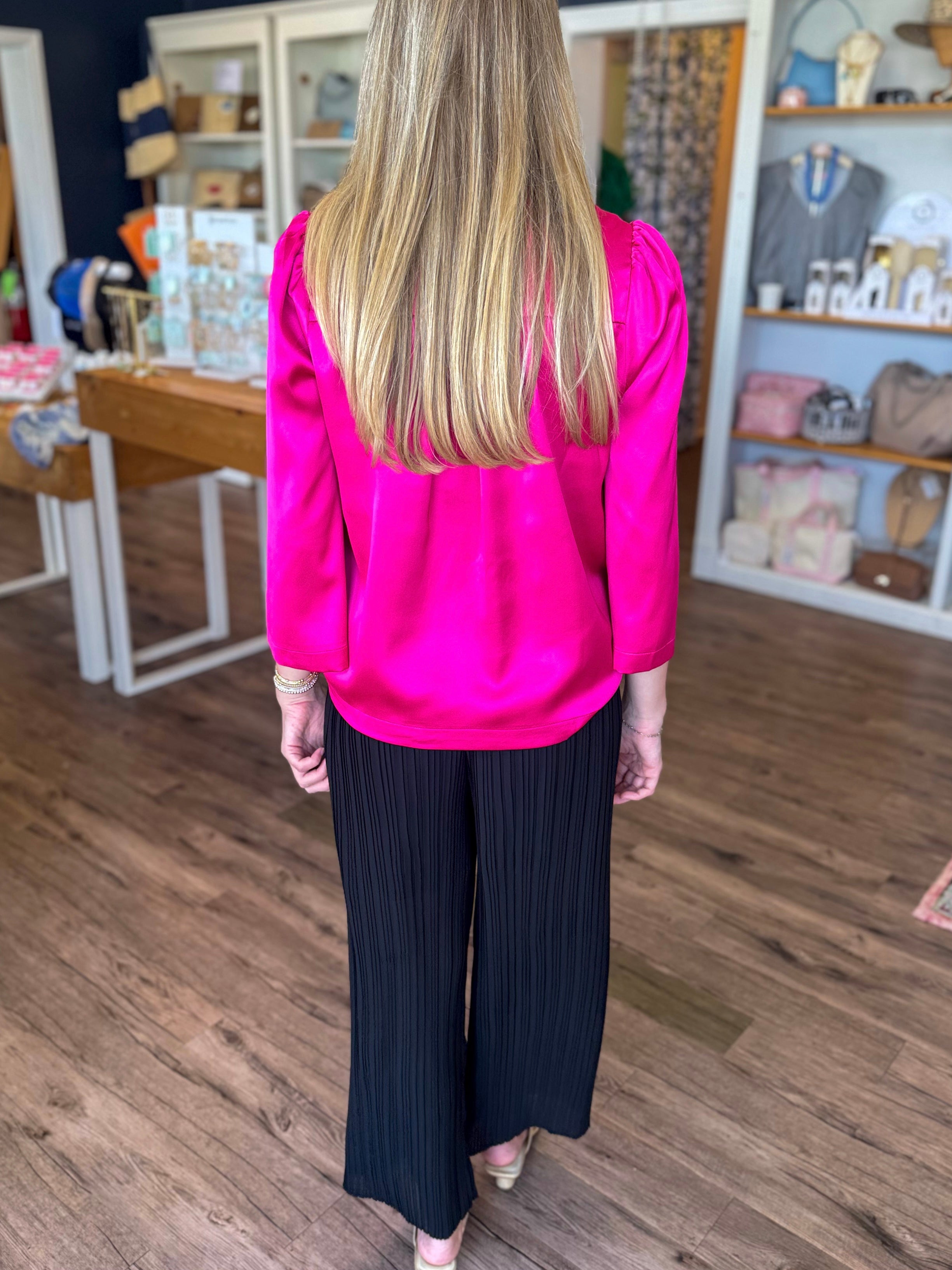 Black Pleated Pants