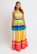 Colorful Stripe Maxi Dress