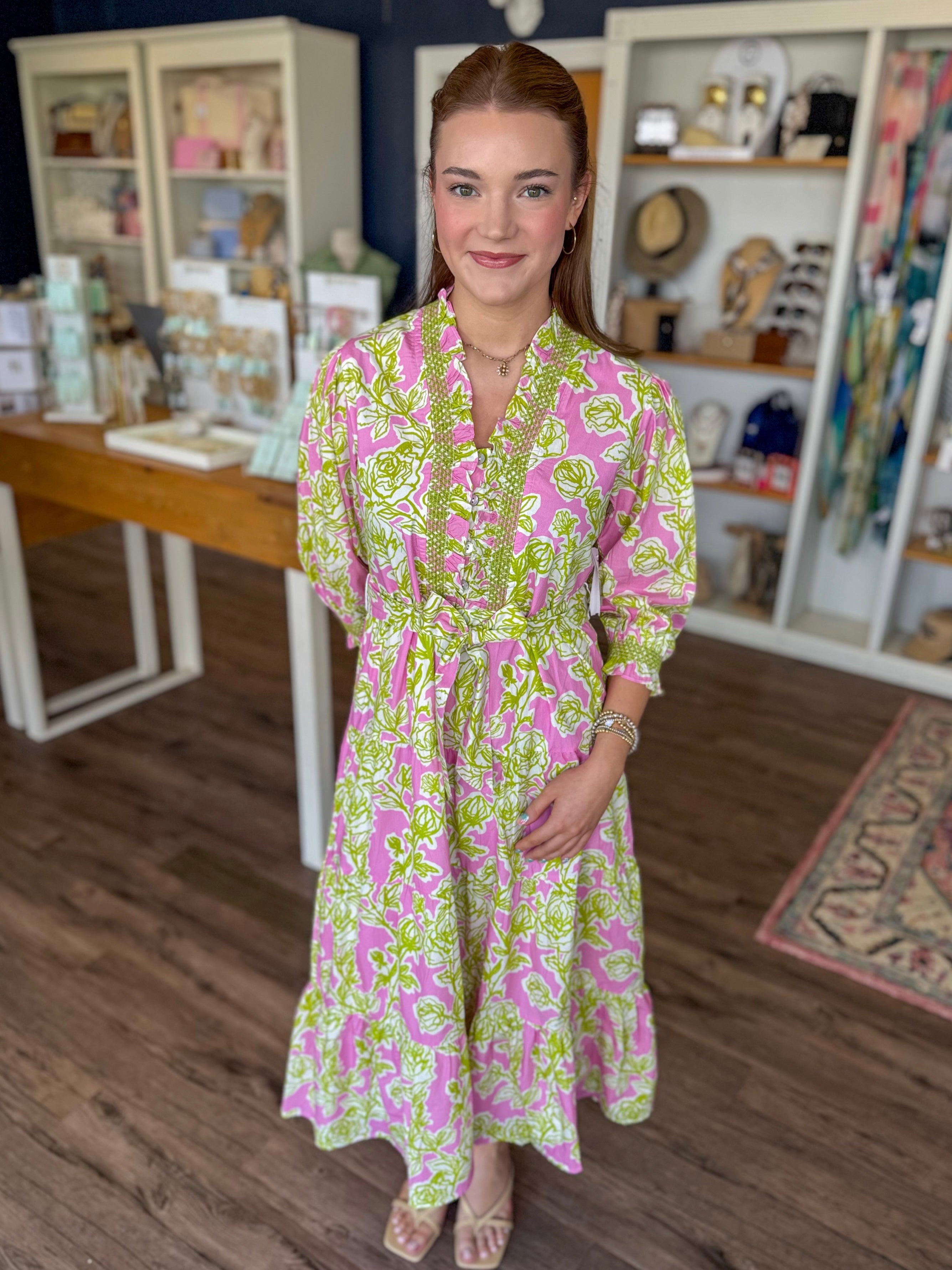 Rose Bouquet Maxi Dress