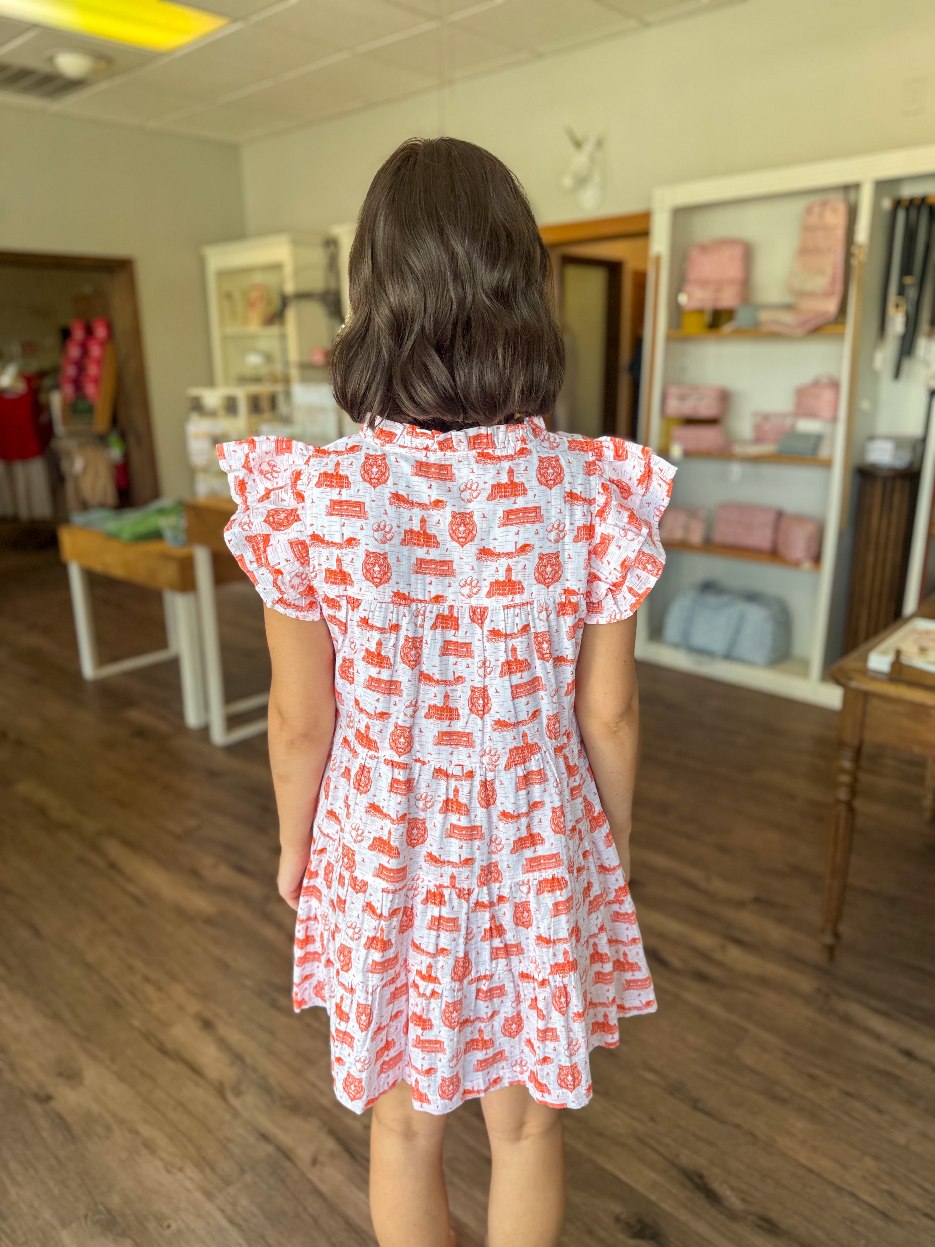 The Team Toile Clemson Tigers Dress