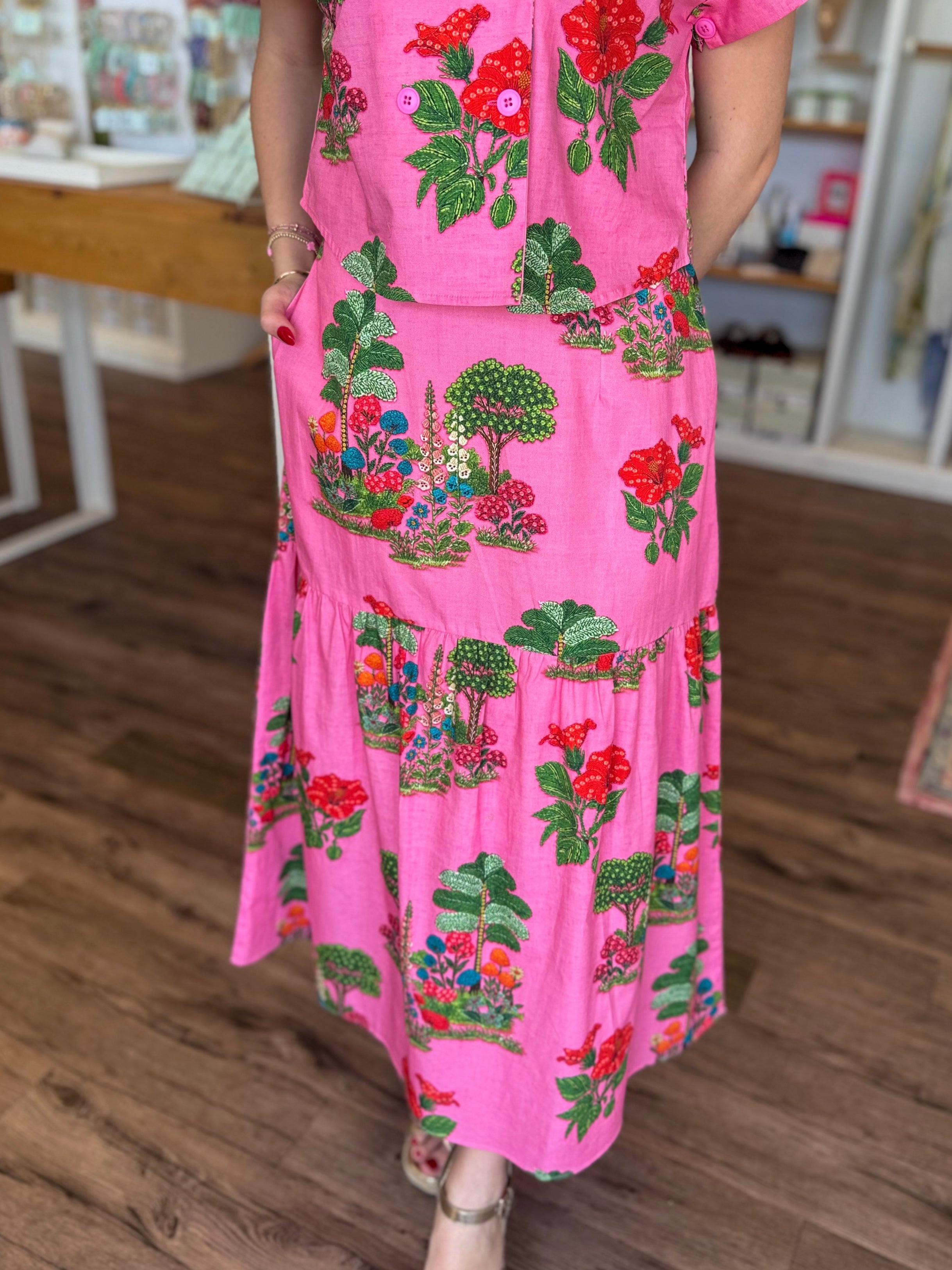Ada Skirt in Pink Isles