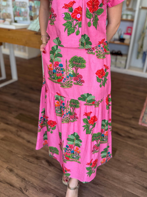 Ada Skirt in Pink Isles