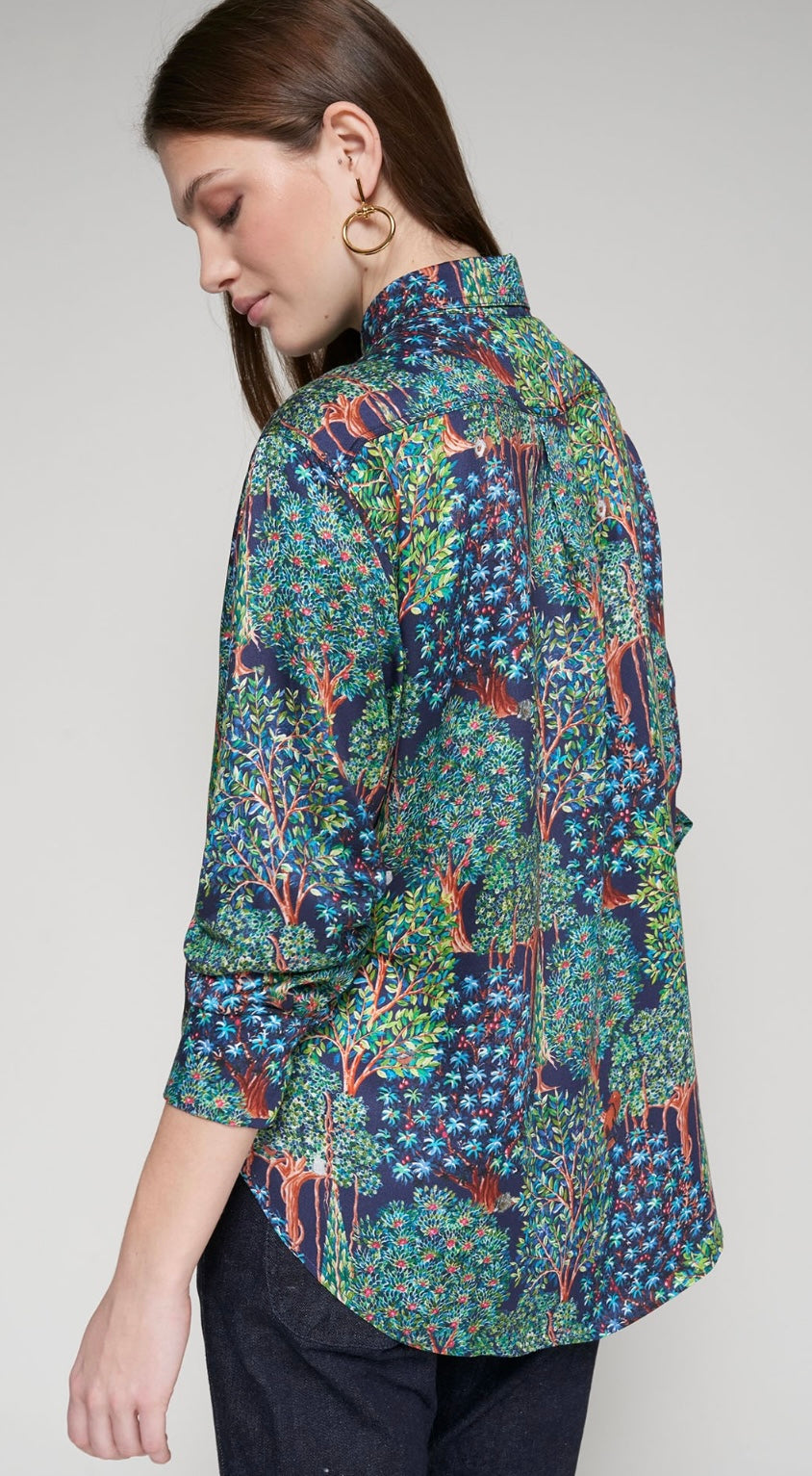 Bosque Navy Nature Blouse