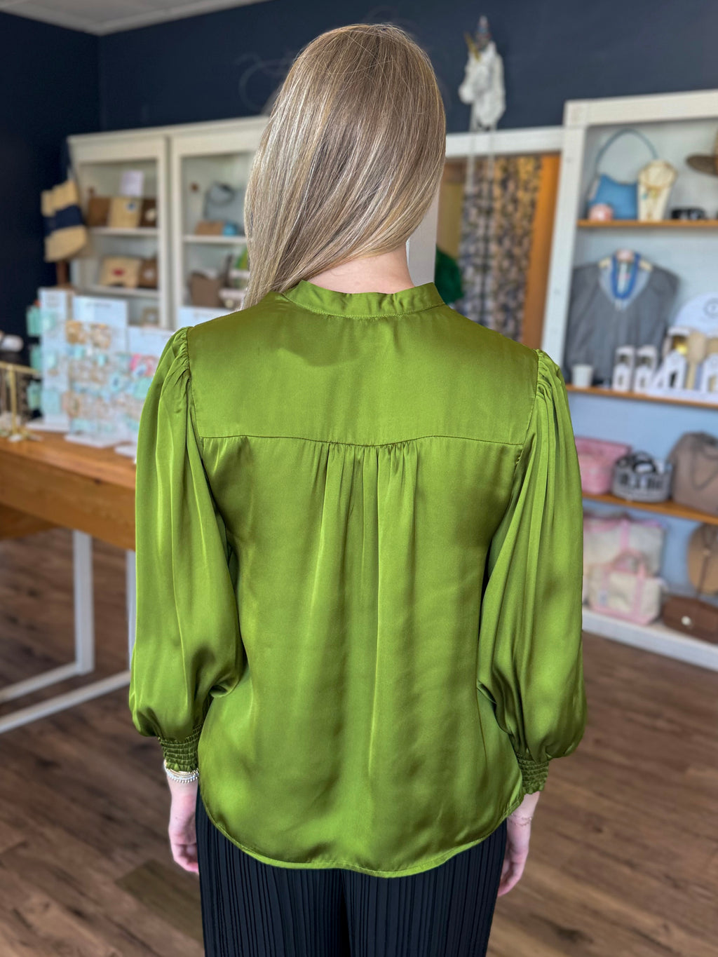 Silky Blouse in Caper