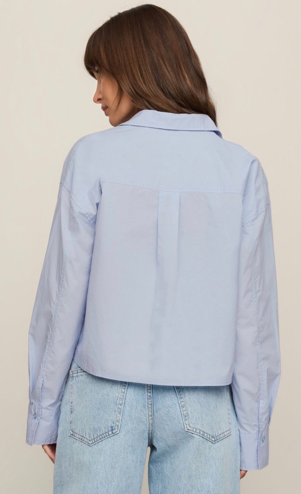 Favorite Button Up Top in Hampton Blue