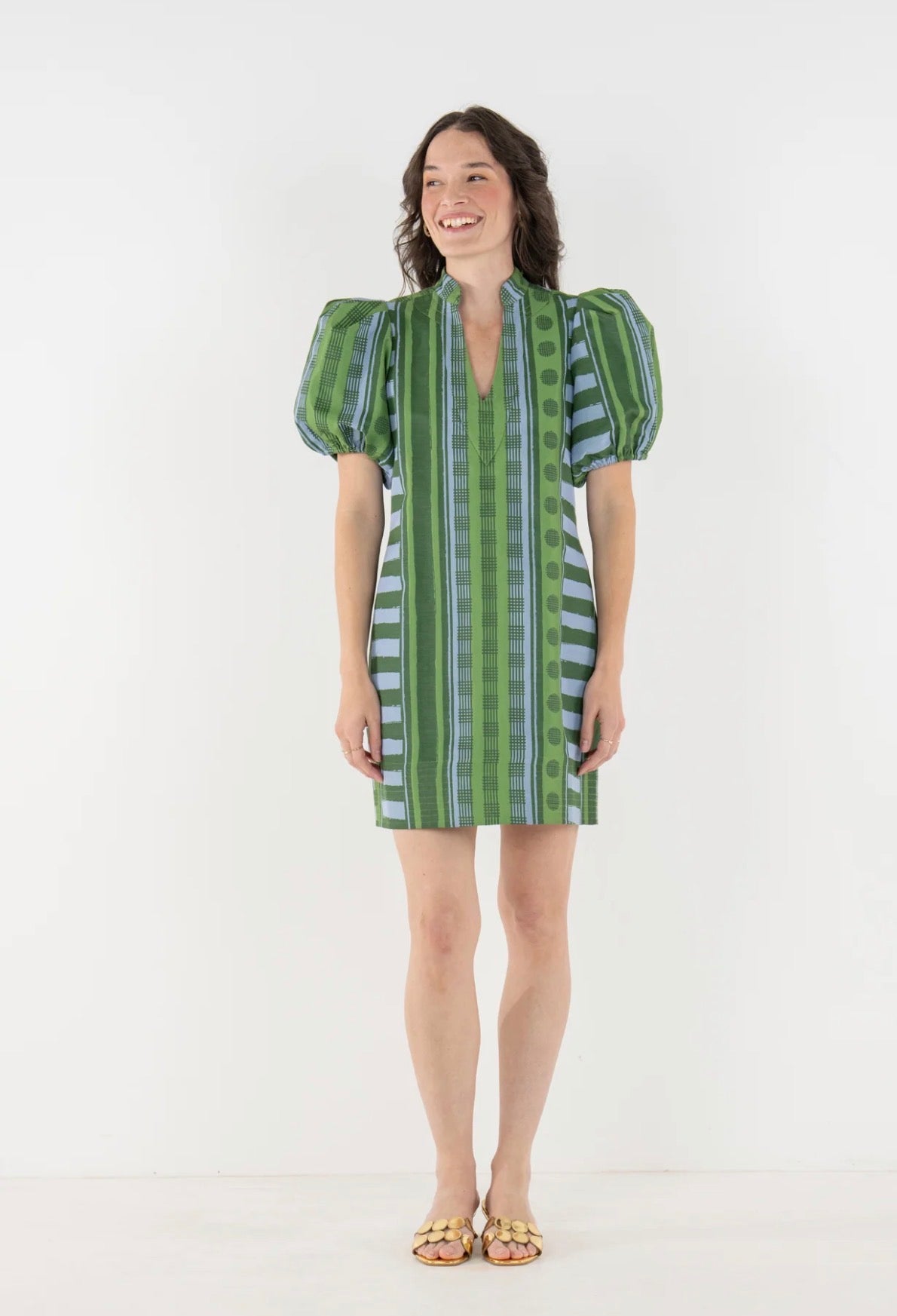 Hampton Mini Dress in Forest Jubilee