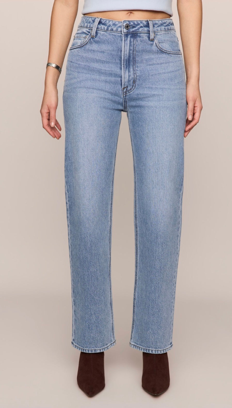The Muse High Rise Straight Jeans