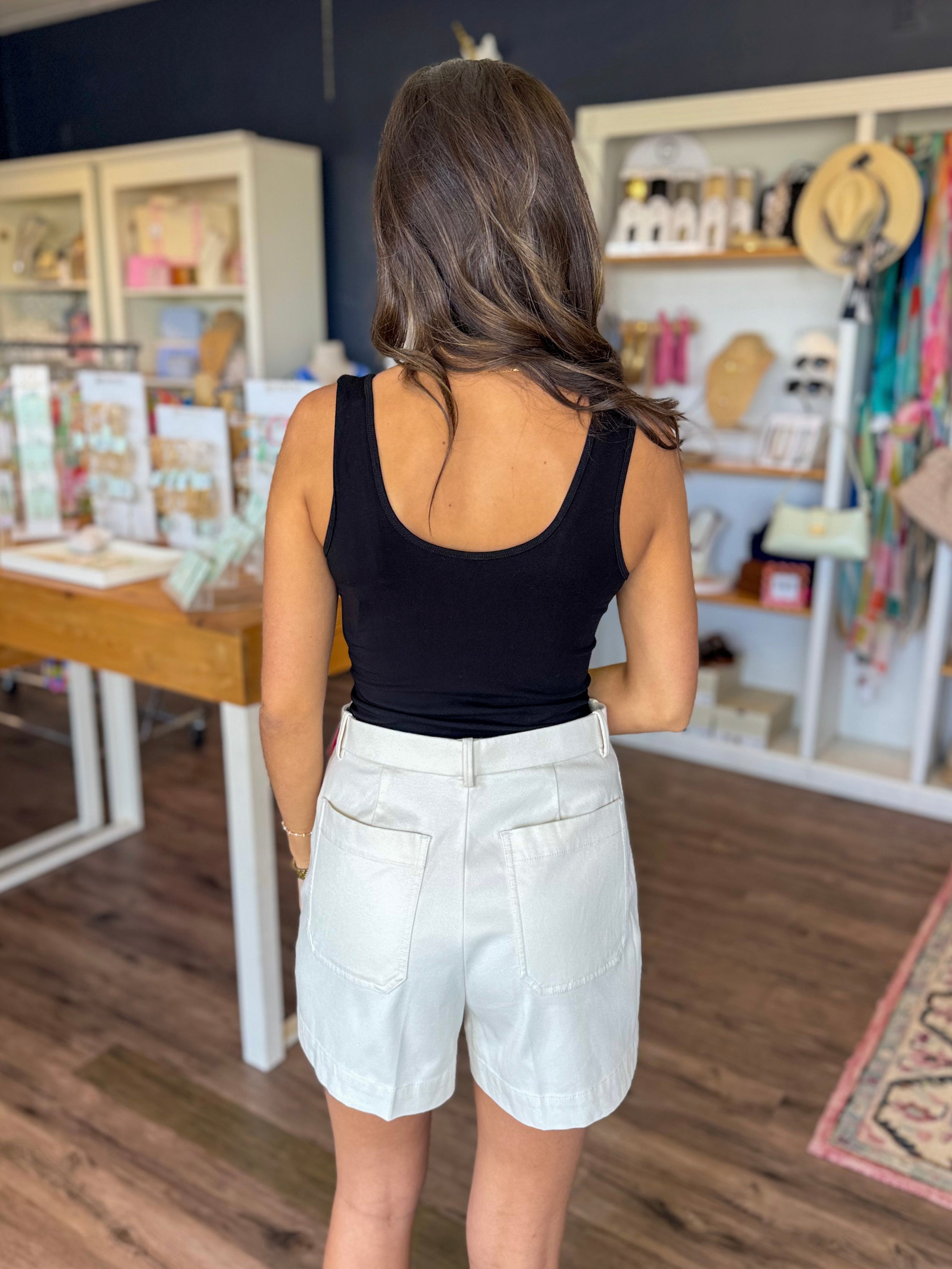 Stretch Twill Short in Linen