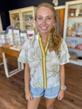 Soft Sage Floral Top