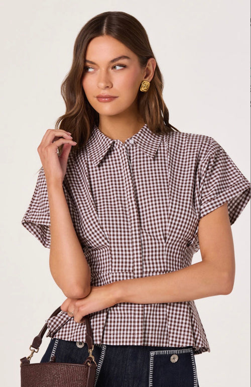Beck Gingham Top