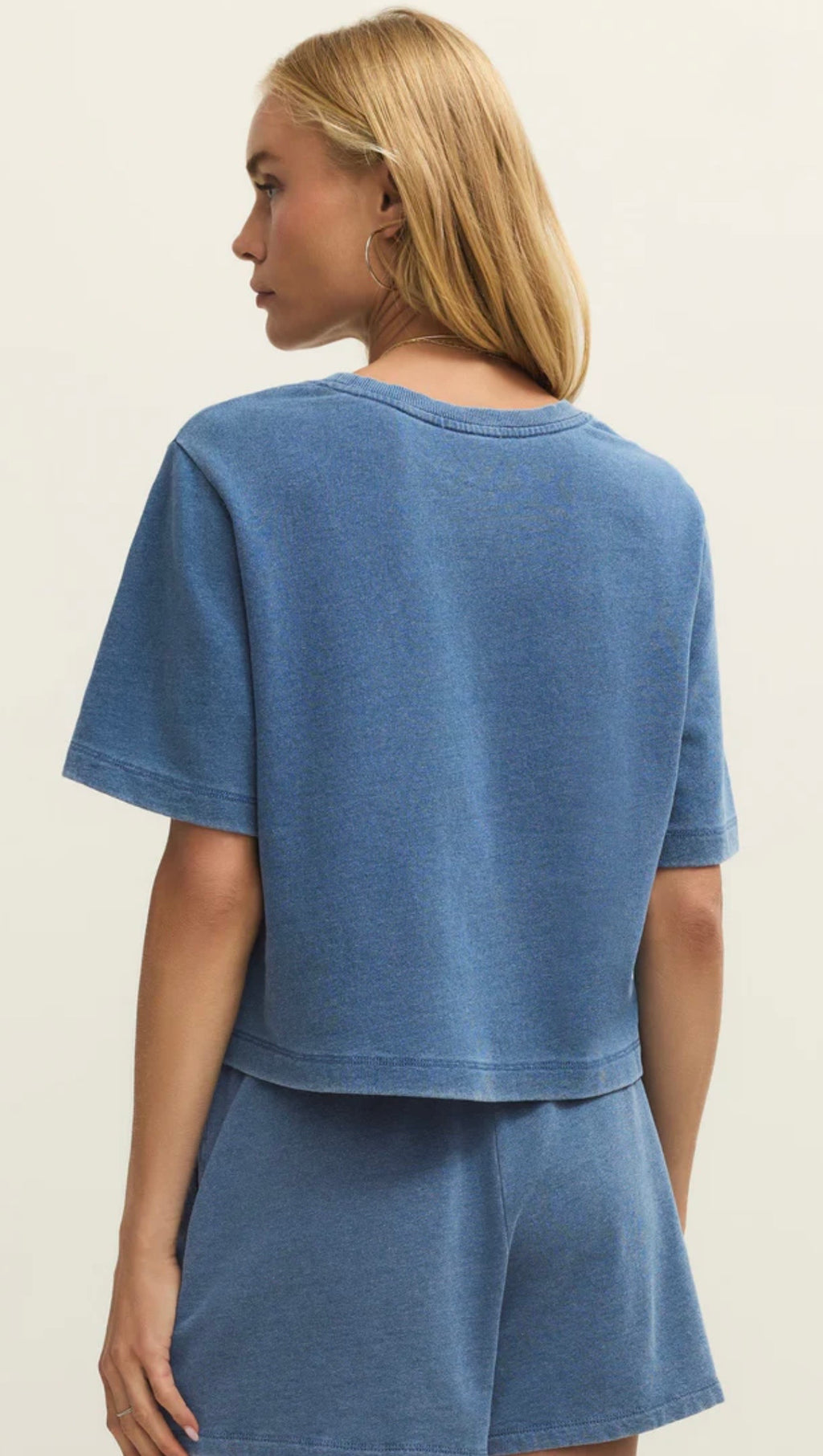 Curran Knit Denim Top