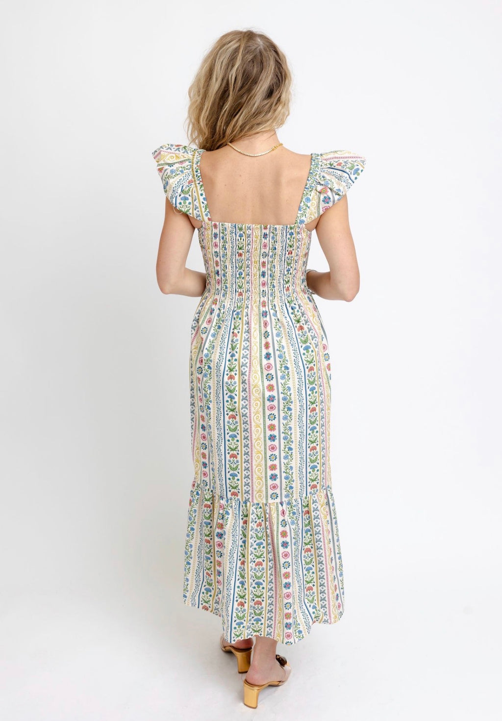 French Cottage Floral Smocked Dress