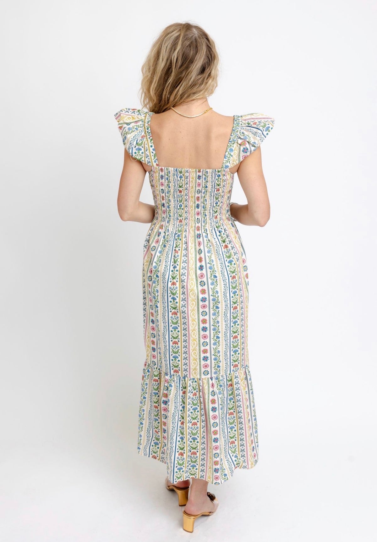 French Cottage Floral Smocked Dress