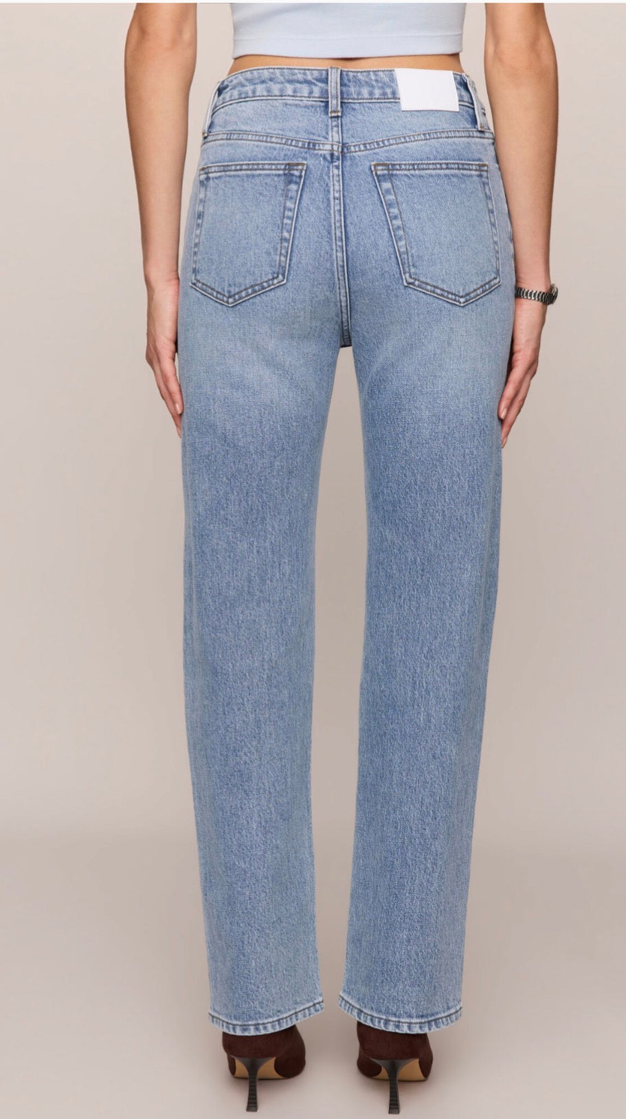 The Muse High Rise Straight Jeans