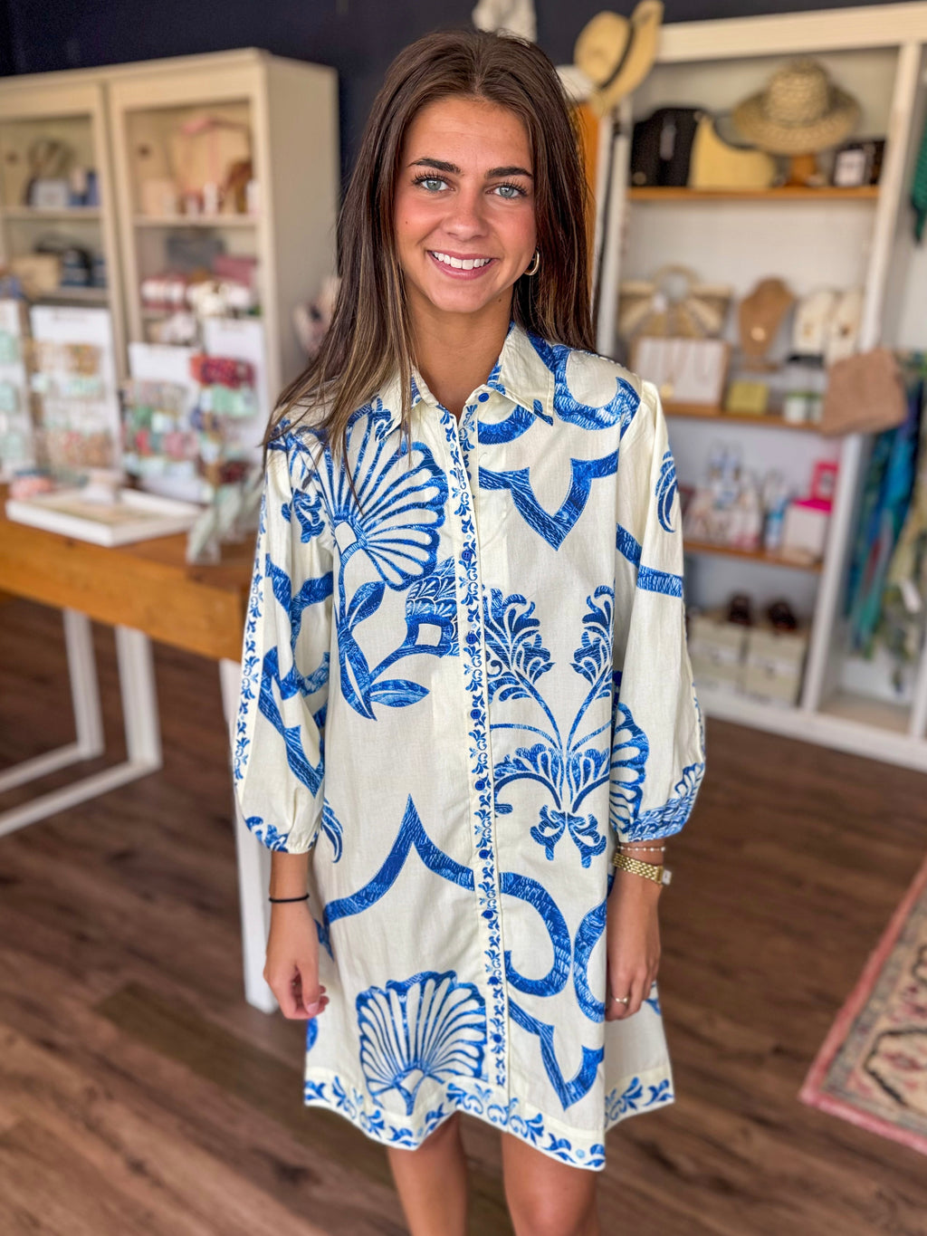 Ava Dress in Fresco Blue