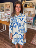 Ava Dress in Fresco Blue