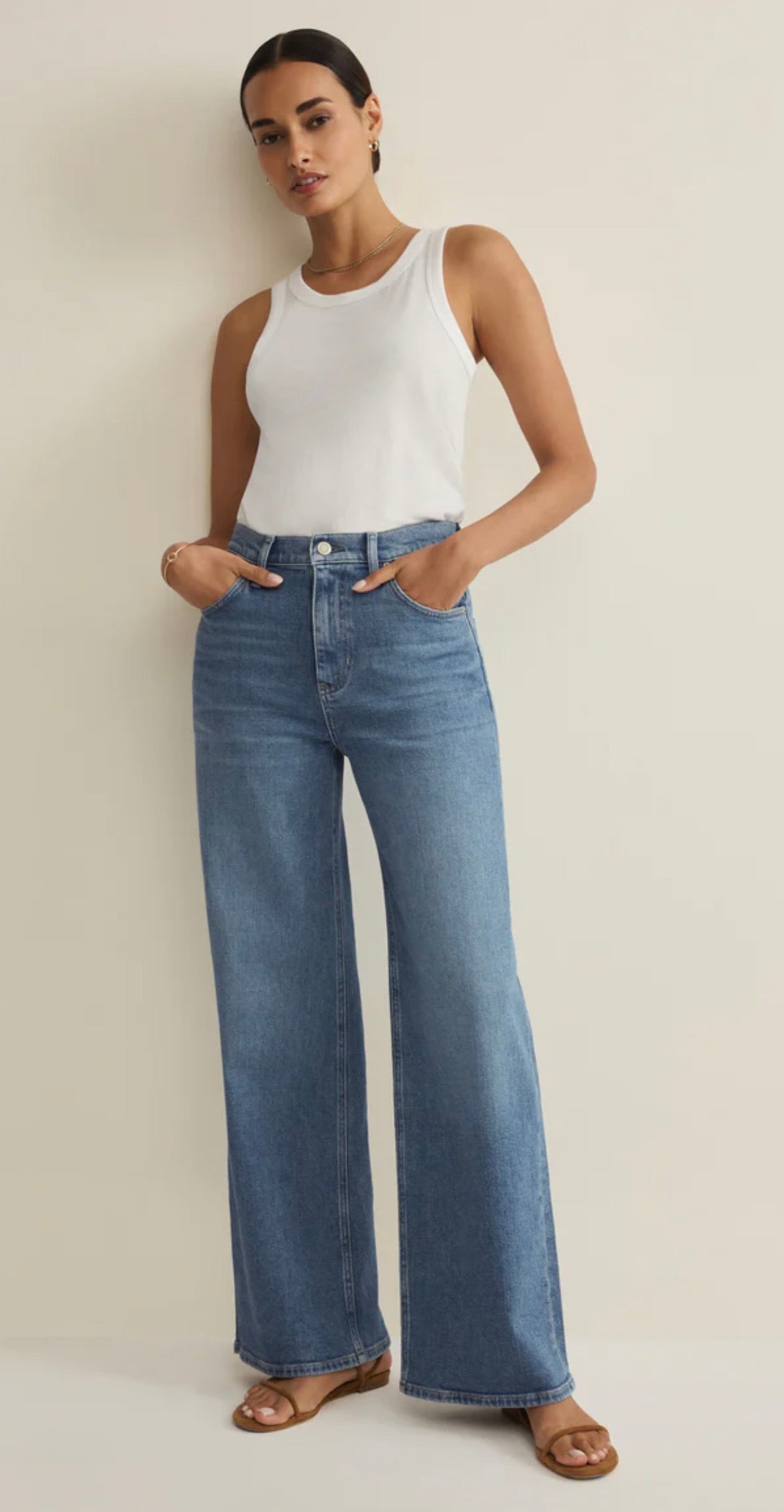 Nova High Rise Wide Leg Jean
