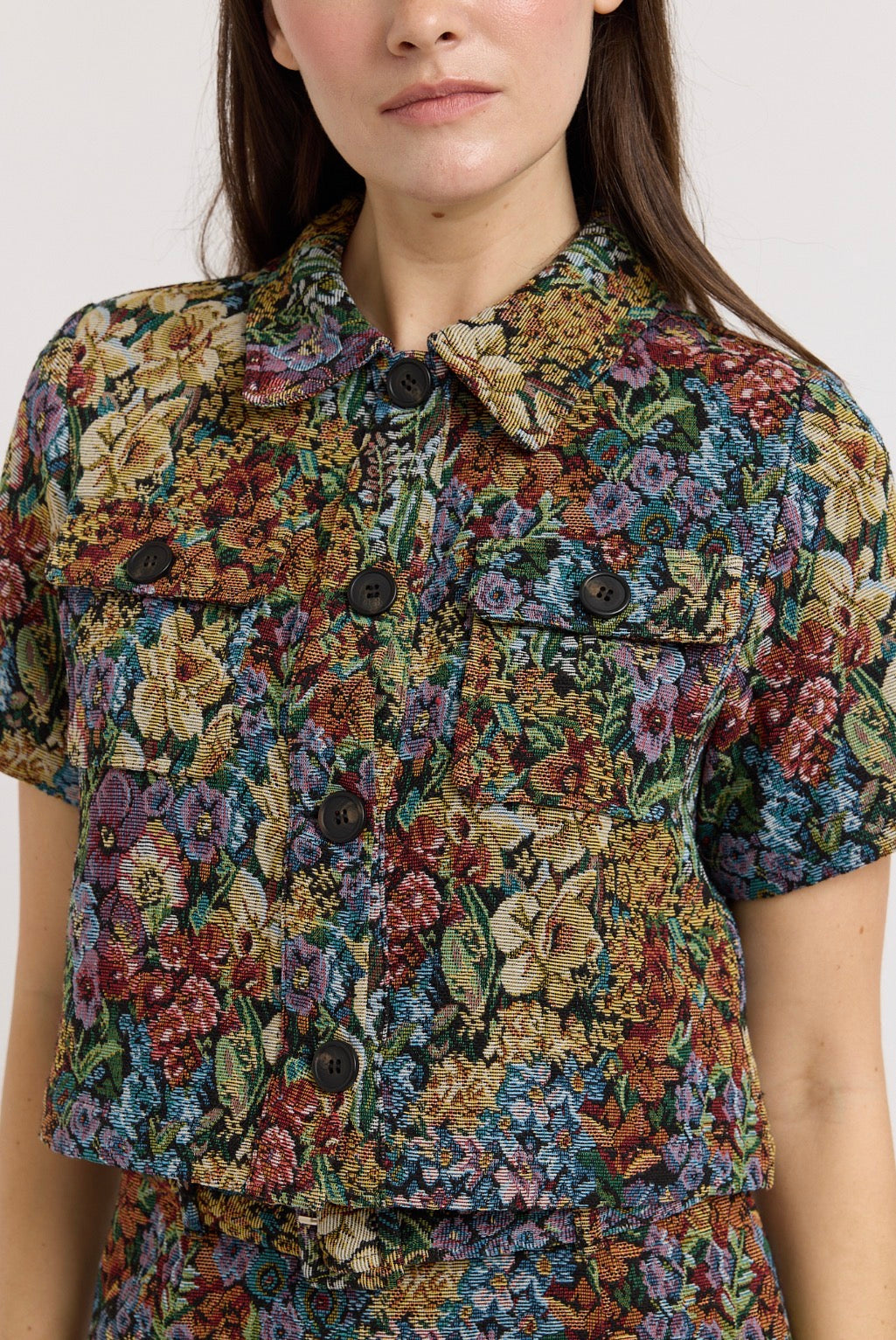 Mischa Jacquard Boxy Top