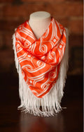 Orange Gameday Fringe Scarf
