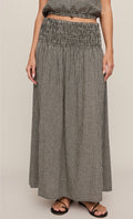 Brooke Gingham Smocked Waist Skirt