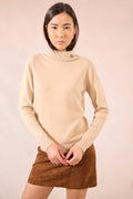 Beige Turtleneck
