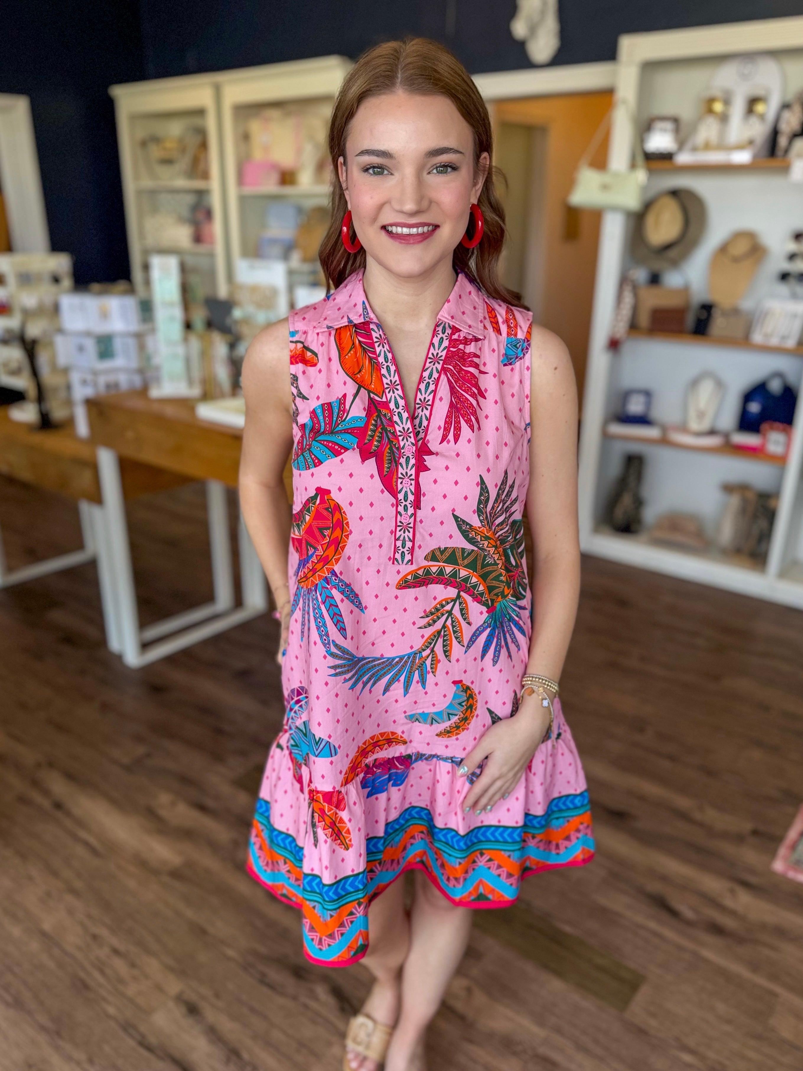 Luna Banana Baroque Dress