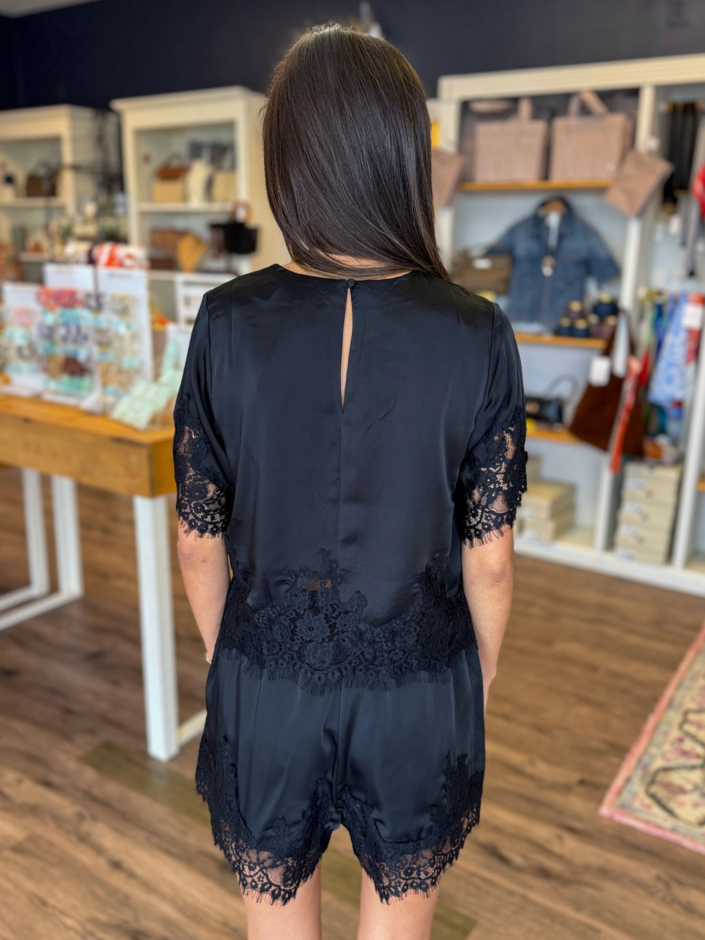 Black Lace Top