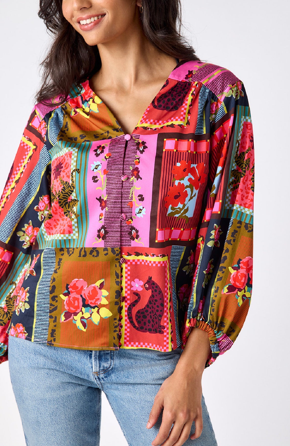 Lyla Blouse in Vintage Vignette