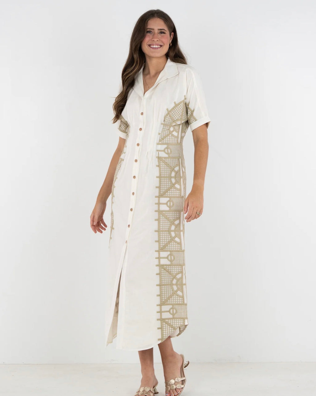 Georgia Dress in Trellis