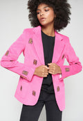 Pana Hot Pink Tiger Blazer