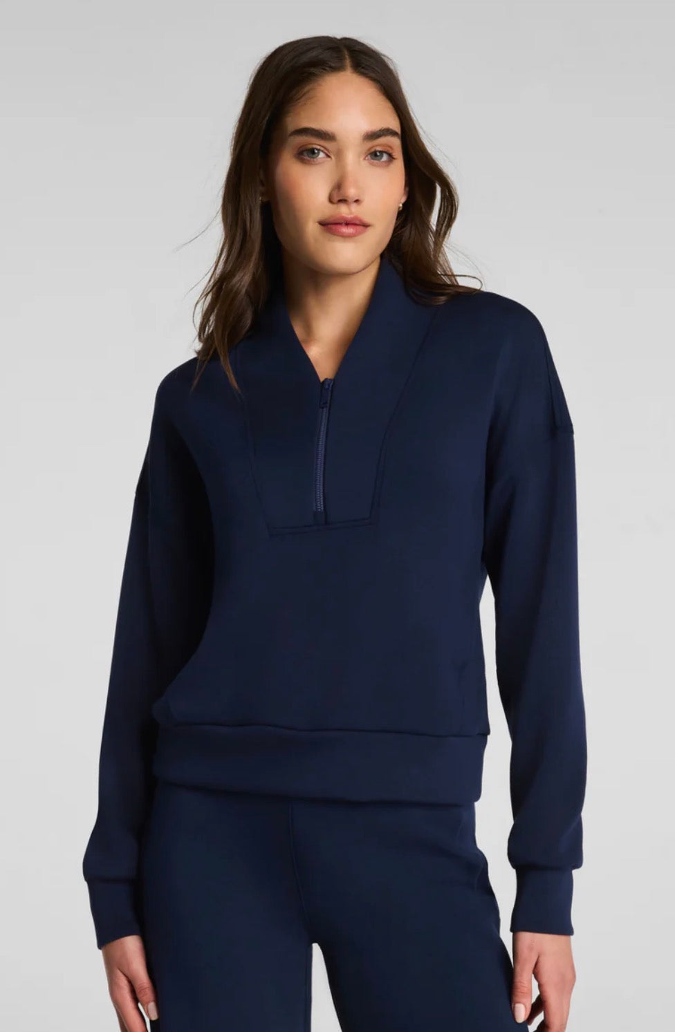 Shawl Collar Half Zip Pullover
