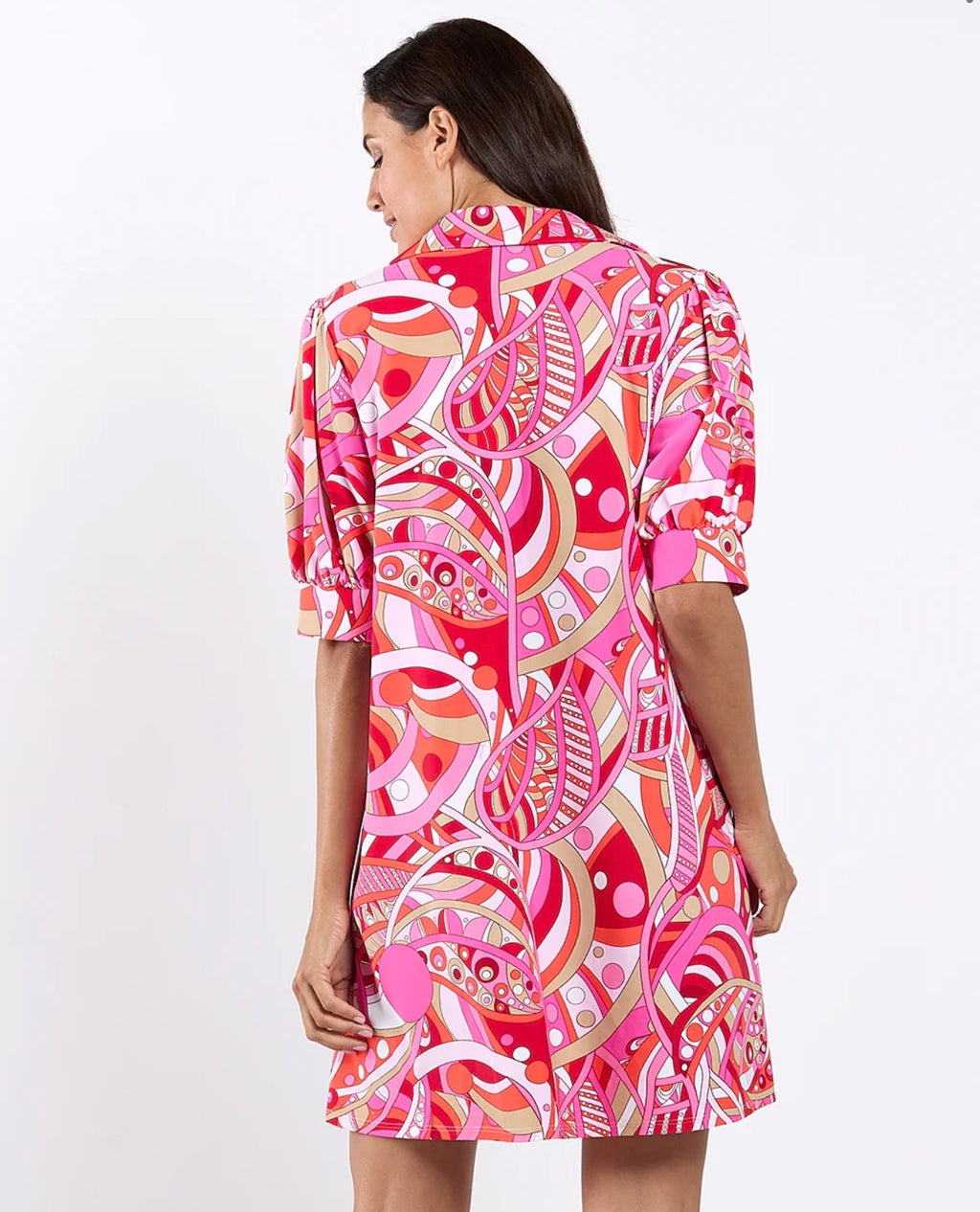 Emerson Dress in Mod Party Peony