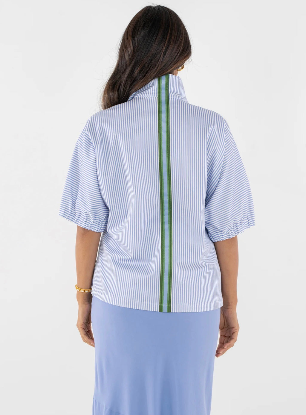 Poppy Top in Grapemist Stripe