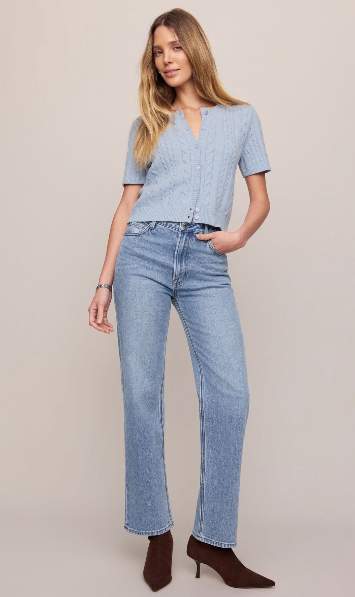 The Muse High Rise Straight Jeans