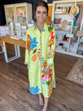 Liz Midi Dress in Citrus Garden