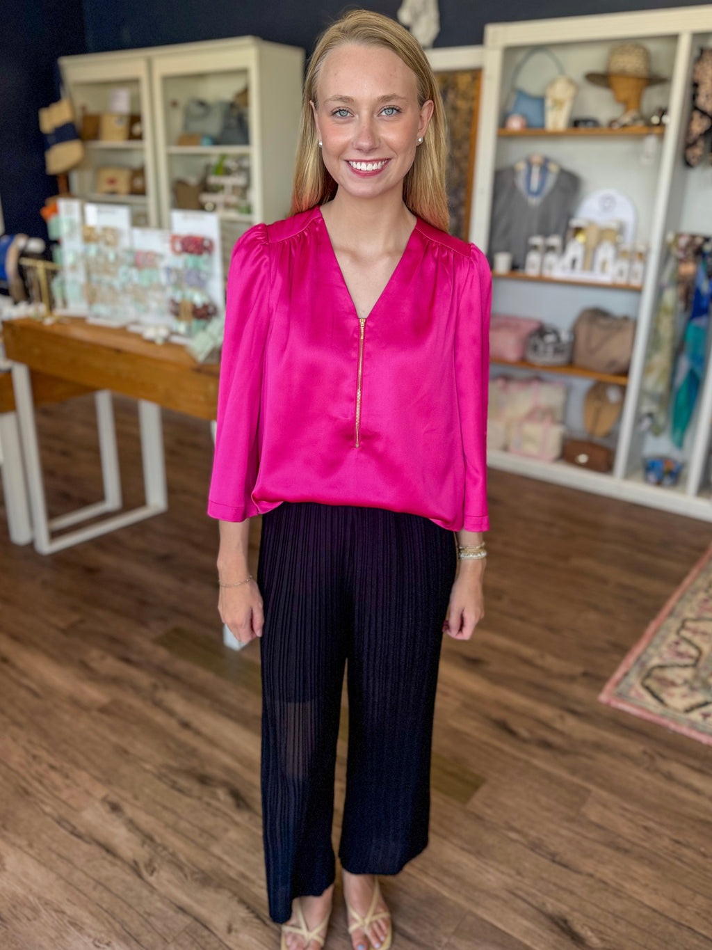 Black Pleated Pants