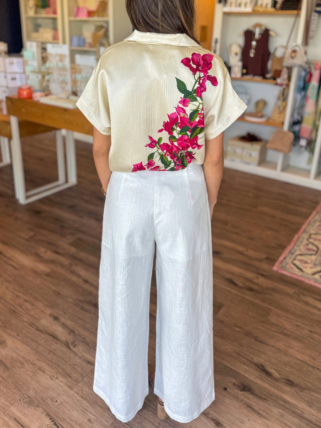 White Linen Trousers