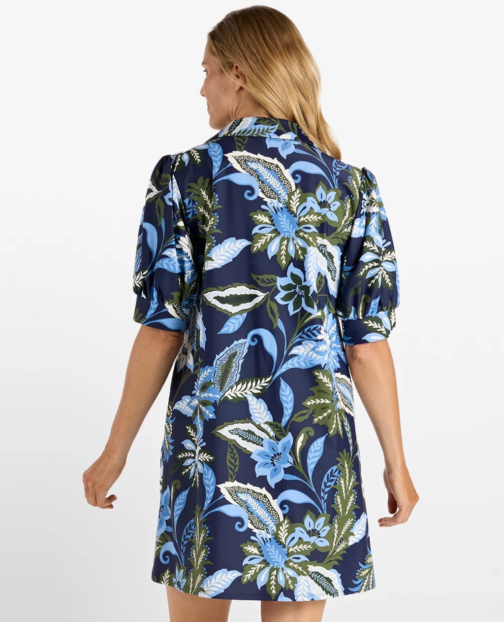 Emerson Dress in Falling Floral Navy