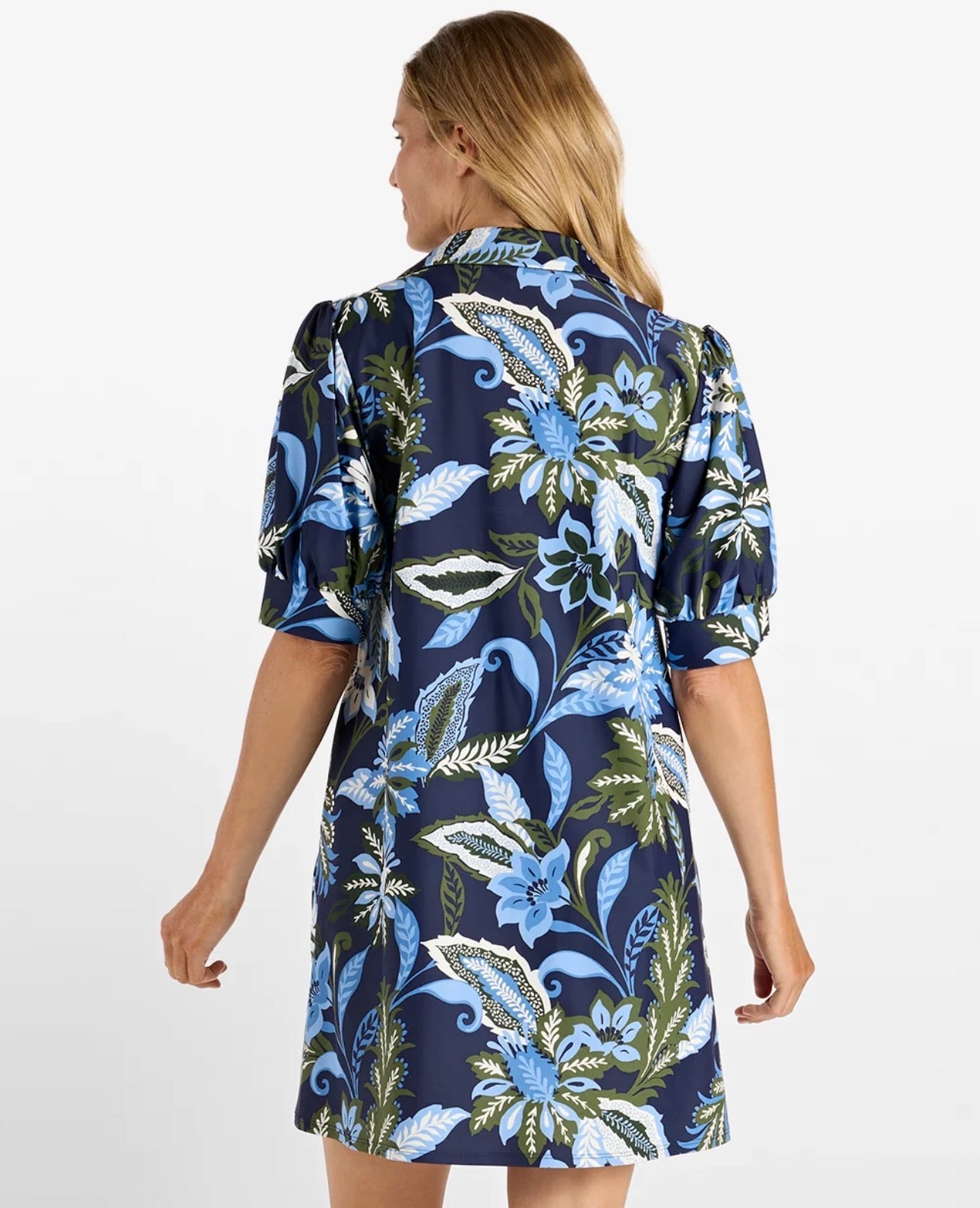 Emerson Dress in Falling Floral Navy