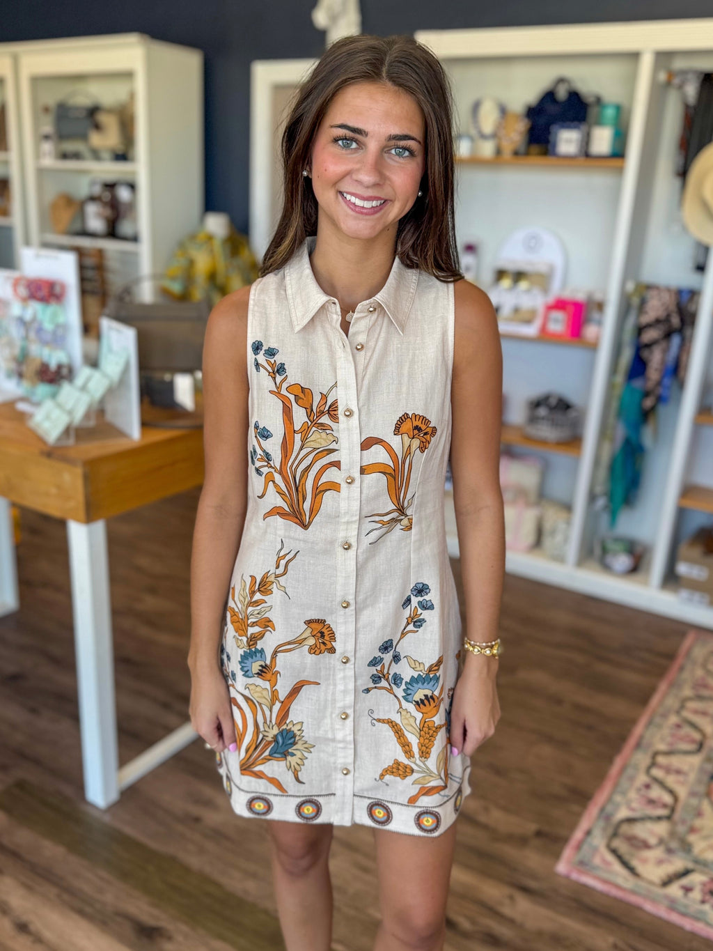 Christie Dress in Ivory Faun