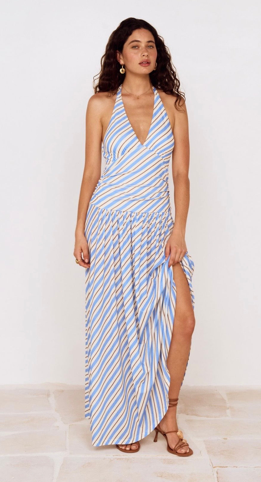 Sancia Halter Neck Midi Dress