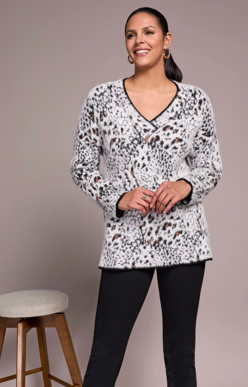 Cheetah Tunic Sweater