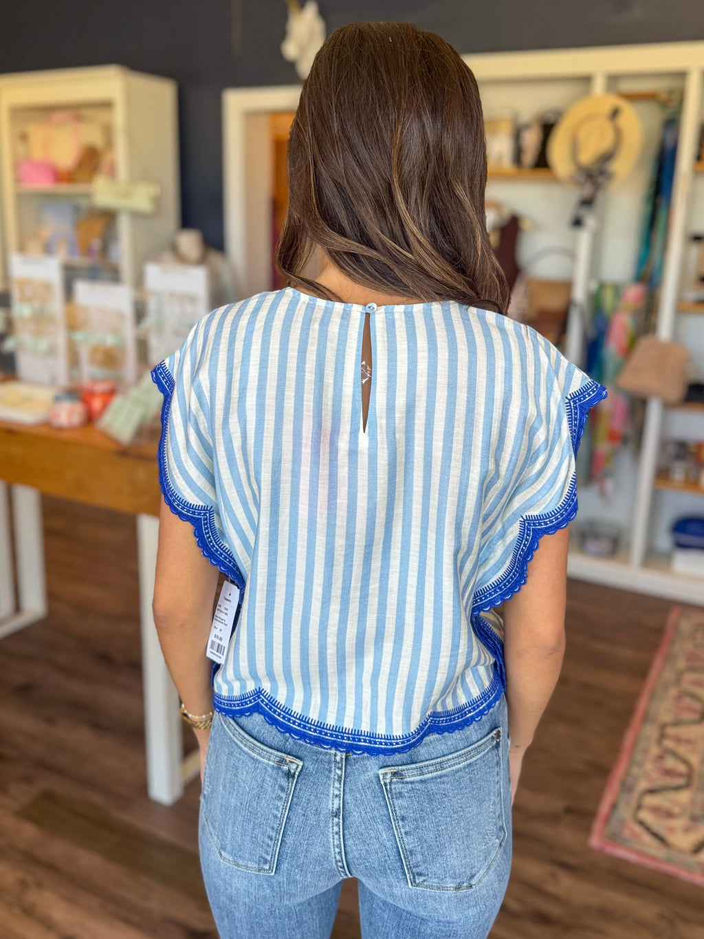 Blue On Blue Top