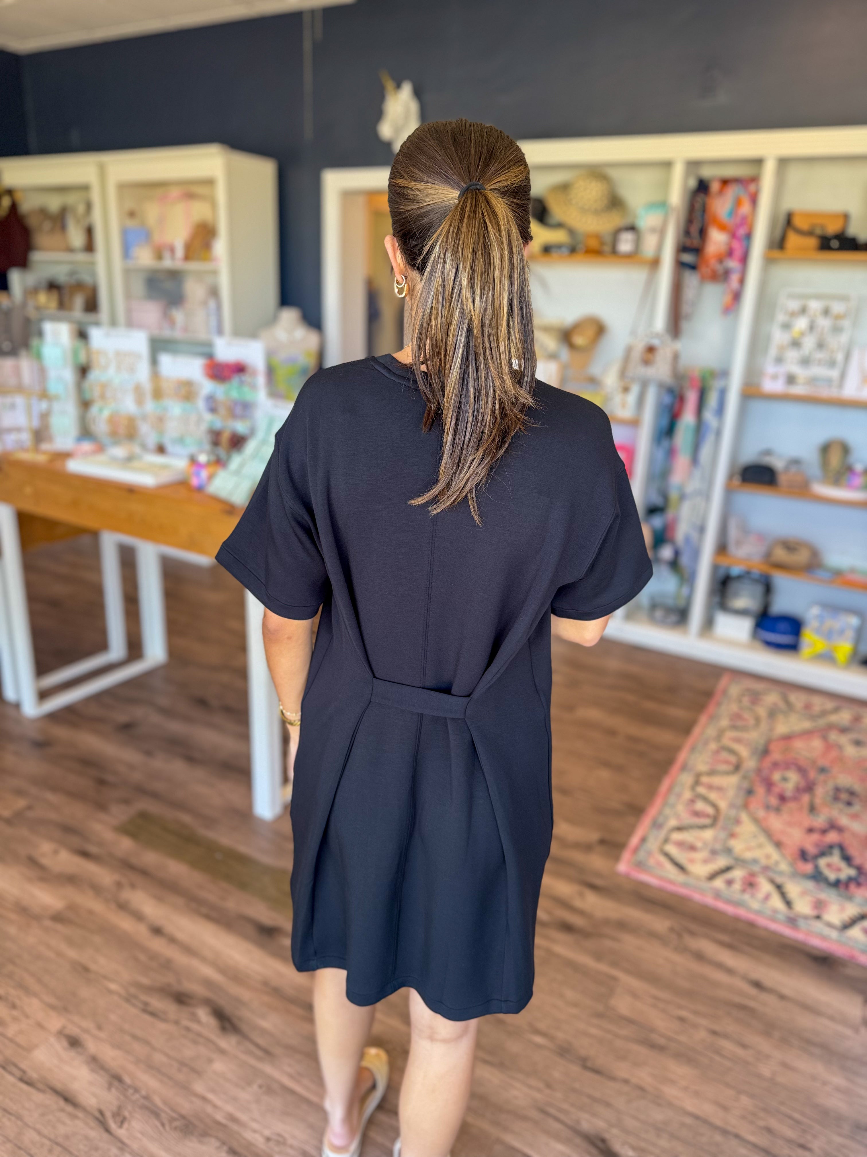 Black AirEssentials Mini TShirt Dress – Tapestry Inc