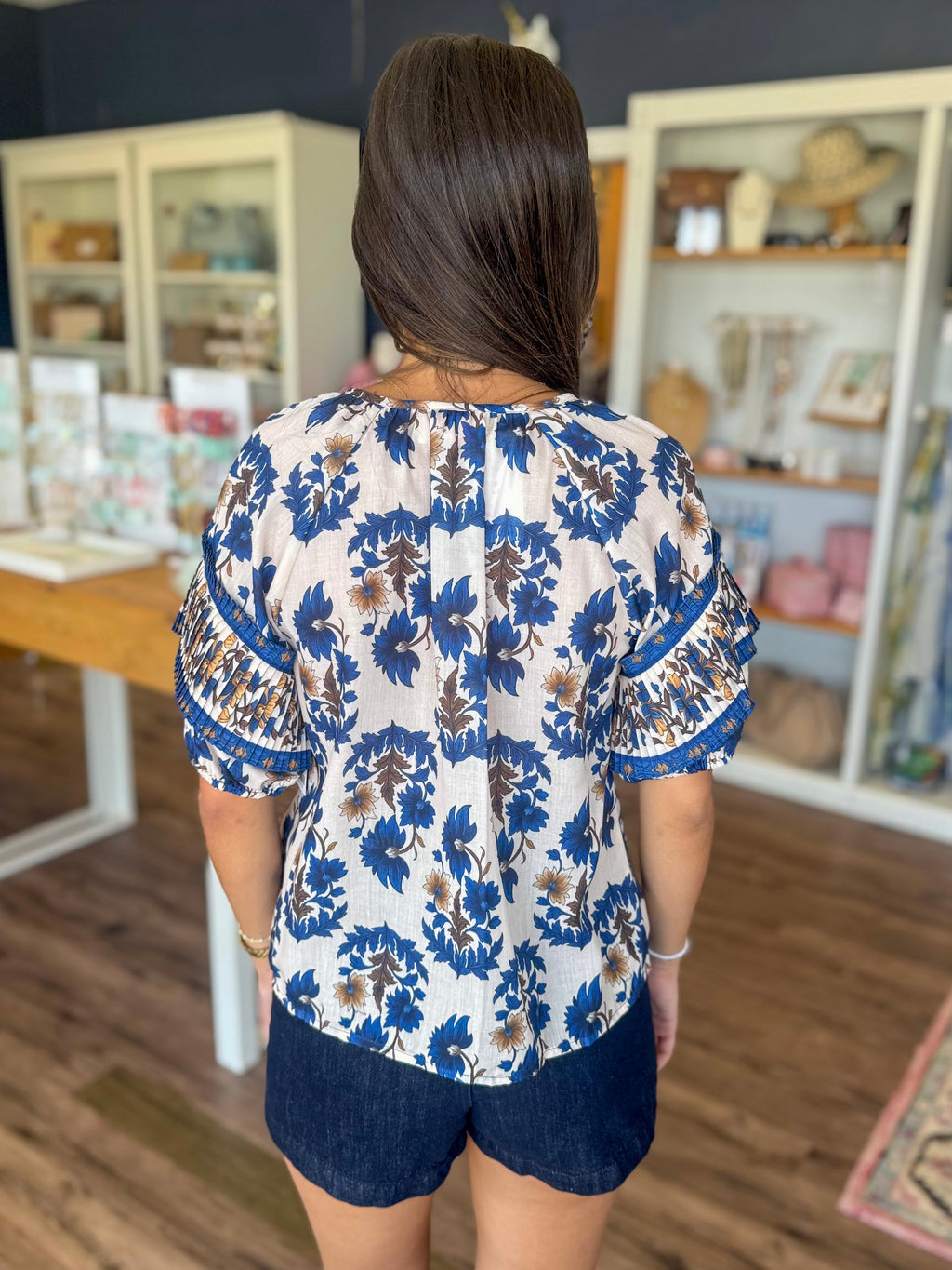 Indigo Lotus Blouse
