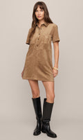 Leone Suede Mini Dress